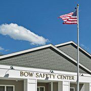 Safety Center Grand Opening with Flag
