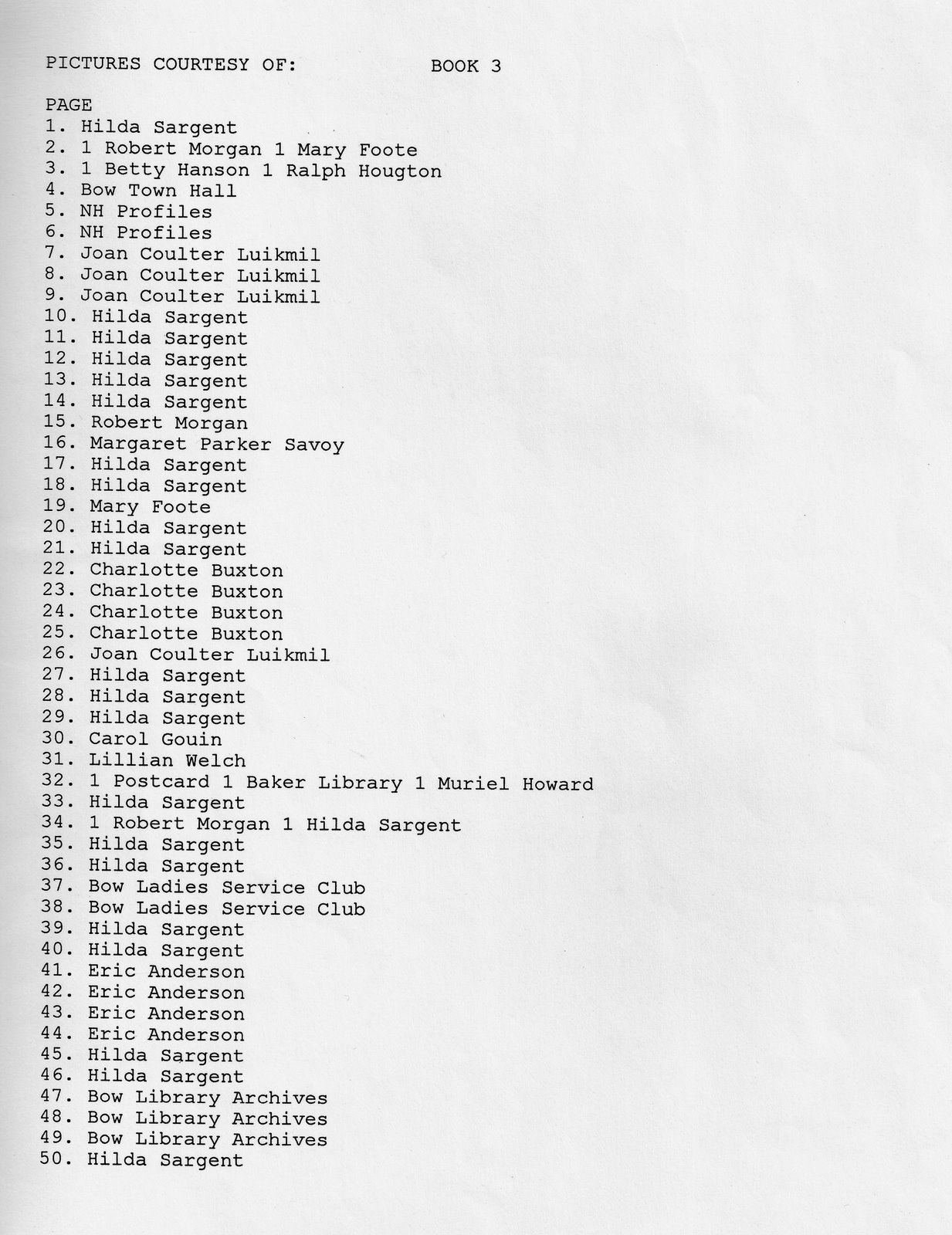 Pg 102  Pg 1 of 2 Picture Donations