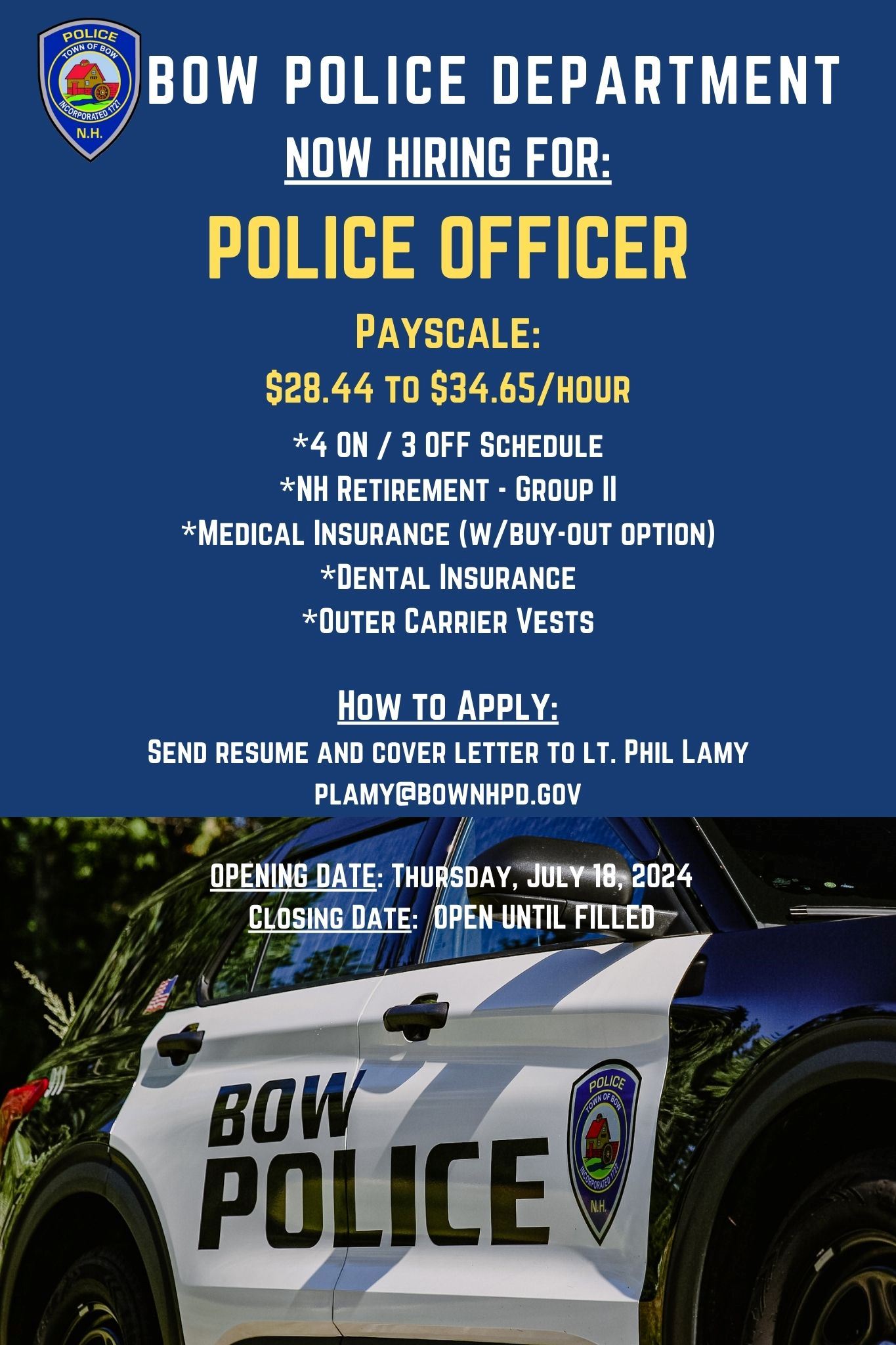 BPD HIRING JULY 2024