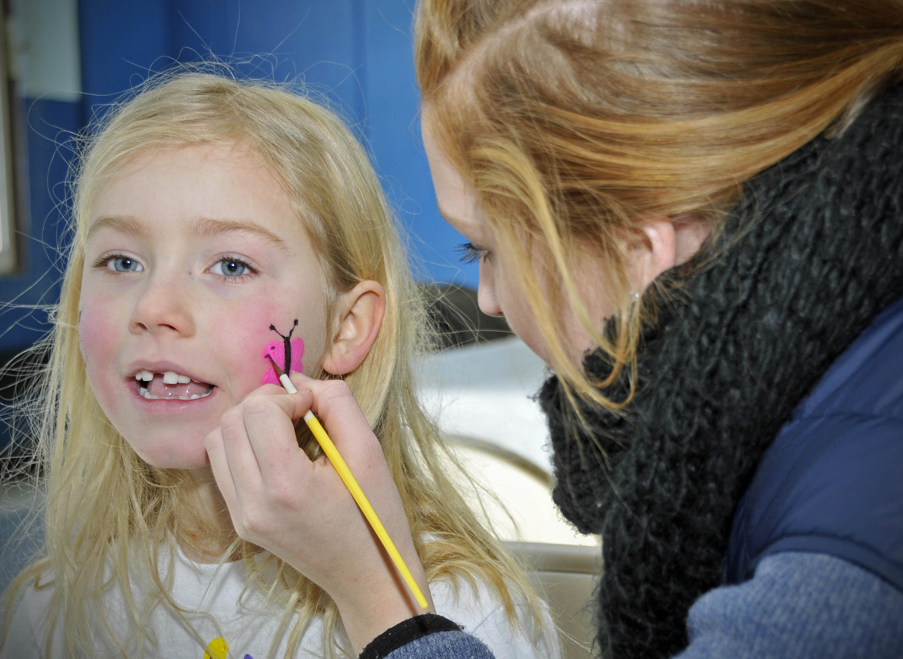 Rotary Club face painting - photo by Eric Anderson