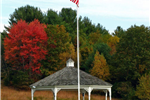 Gazebo  with American Flag